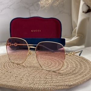 GUCCI 2024 Sunglasses collection Gold Pink Women